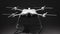 White drone with quadcopter