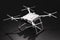 White drone with quadcopter