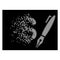 White Dust Pixelated Halftone Pencil Price Icon