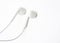 white earphone