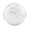 White earth globe