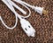 White electrical extension cord