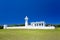 White Eluanbi Lighthouse with the blue sky background