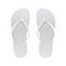 White Empty Flip Flop set. Vector Design Template of Summer Beach Flip Flops Pair For Advertising, logo print