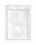 White empty plastic packaging. Blank foil or plastic sachet for food or medicines