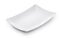 White empty rectangular dish