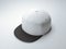 White empty snapback. 3d rendering