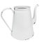 White enamel coffee pot