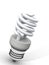 White energy saver light bulb