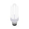 White energy saving bulb icon, isometric 3d style