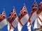White Ensign flags flying from Admiralty Arch