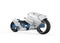 White ev motorbike or electric bike