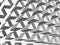 White extruded triangular pattern, 3d