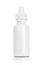 White eyedropper bottle isolated on white background