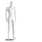 White faceless guy mannequin standing in a normal pose. Isolated on a white background. 3D rendering