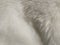 White faux fur. Close-up. Partially defocused photo. Fluffy villi.