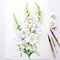 White Favourite Snapdragon Watercolor Painting Tutorial For Youtube