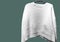 White female flecked knit sweater