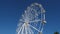 White ferris wheel on blue sky, Zelenogradsk city