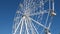 White ferris wheel on blue sky, Zelenogradsk city