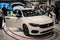 White Fiat tipo on 54th Belgrade international car and motor show.