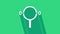 White Filter wrench icon isolated on green background. The key for tightening the bulb filter trunk. 4K Video motion