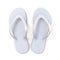 White flip flops top view 3D rendering