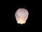 White floating sky lantern