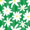 White Flowers seamless pattern. Childlike style perfect for kids, toddlers fashion, textiles and accessories