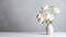 White Flowers In A White Vase: Humanistic Empathy And Calming Color Palettes