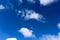 White fluffy clouds in a blue Australian sky.