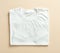 White folded t shirt