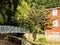 White Footbridge Over Canal at Coopers Pond, New Jersey