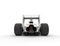 White formula one car - tail view