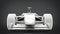 White formula racing car - closeup shot