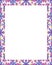 White Frame with Decorated Floral Borders