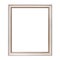 White Framework in antique style. Vintage picture frame isolated on white background
