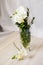 White freesia flowers