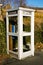 White french phone booth