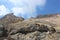 White fumaroles of the volcano Mutnovsky Kamchatka