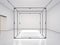 White gallery with empty modern showcase. 3d rendering