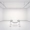 White gallery with empty showcase. 3d rendering