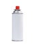 White gas spray can on white