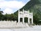 White Gate Architecture. Big Buddha, Lan Tau Island. Hong Kong