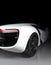 White generic sports car 3d render