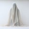 White Ghost On White Background: A Haunting Composition By Jacob Feyndle