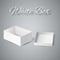 White gift carton box