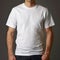 White Gildan 5000 Mockup Man wearing a t-shirt mockup for gildan 5000 t shirt print on demand, Gildan 5000 men\\\'s mockup