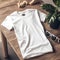 white gildan t shirt mockups ai generated art