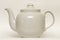 White glazed faience tea pot